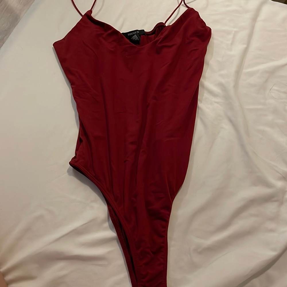 Red bodysuit